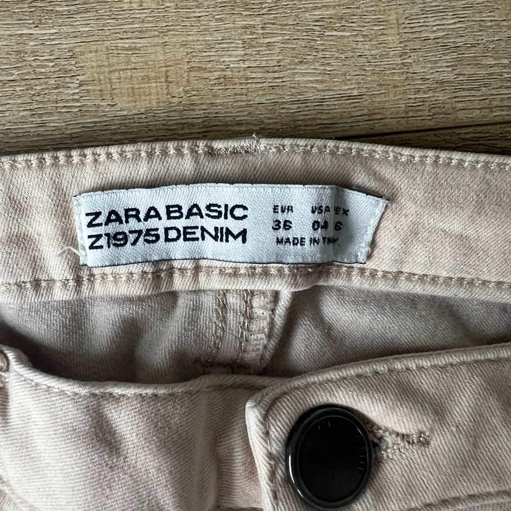 ZARA Cream Skinny Jeans - Picture 5 of 7